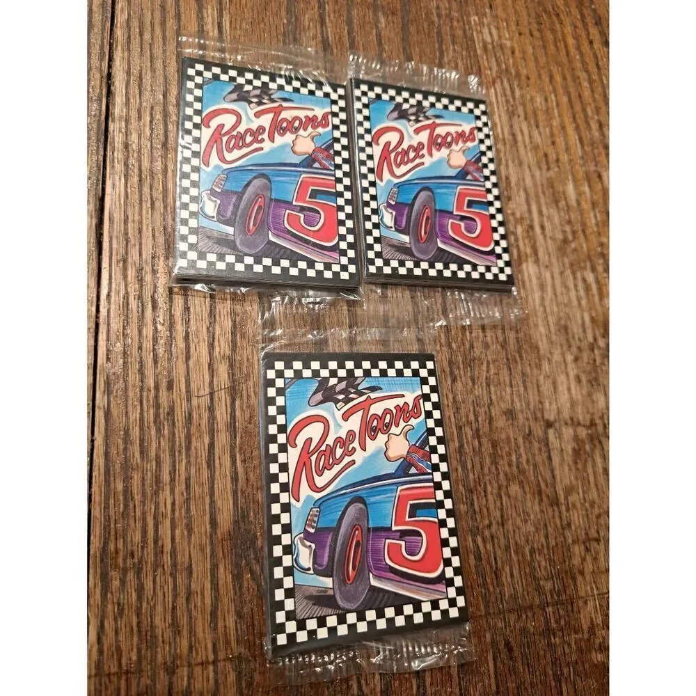 3 Sealed 1991 Racetunes NASCAR Trading Cards Carolina Custom Cards Unopened Pack